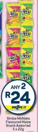 Pick n Pay Simba NikNaks Flavoured Maize Snack Assorted offer