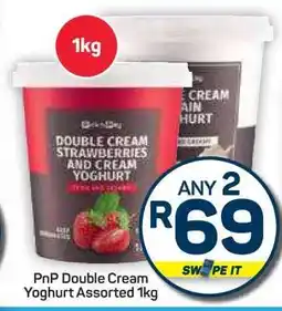 Pick n Pay Hypermarket PnP Double Cream Yoghurt Assorted 1kg offer