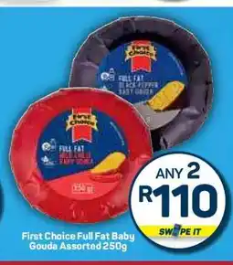 Pick n Pay Hypermarket First Choice Full Fat Baby Gouda Assorted 250g offer