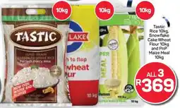 Pick n Pay Hypermarket Tastic Rice, Snowflake Cake Wheat Flour, PnP Maize Meal offer