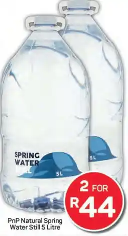 Pick n Pay PnP Natural Spring Water Still 5 Litre offer