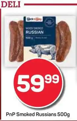 Pick n Pay Hypermarket PnP Smoked Russians 500g offer