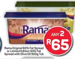 Pick n Pay Hypermarket Rama Original or Limited Edition Fat Spread offer