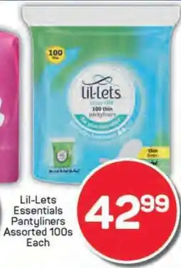 Pick n Pay Lil-Lets Essentials Pantyliners offer