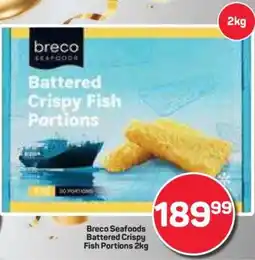 Pick n Pay Hypermarket Breco Seafoods Battered Crispy Fish Portions 2kg offer
