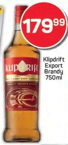 Pick n Pay Klipdrift Export Brandy offer