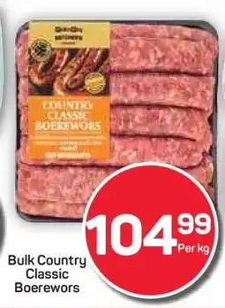 Pick n Pay Hypermarket Bulk Country Classic Boerewors offer