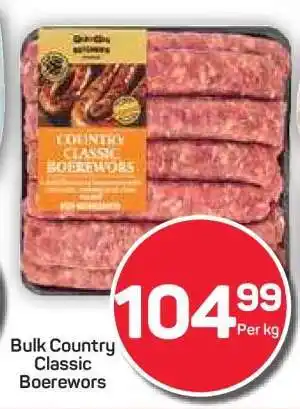 Pick n Pay Hypermarket Bulk Country Classic Boerewors offer