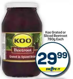 Pick n Pay Hypermarket Koo Grated or Sliced Beetroot offer