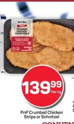 Pick n Pay Hypermarket PnP Crumbed Chicken Strips or Schnitzel offer