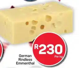 Pick n Pay Hypermarket German Rindless Emmenthal offer