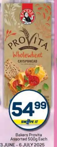 Pick n Pay Bakers Provita Assorted 500g Each offer