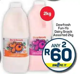 Pick n Pay Hypermarket Dewfresh Fun-Yo Dairy Snack Assorted 2kg offer