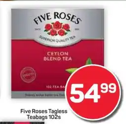 Pick n Pay Hypermarket Five Roses Tagless Teabags 102s offer