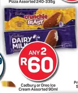Pick n Pay Hypermarket Cadbury or Oreo Ice Cream Assorted 90ml offer