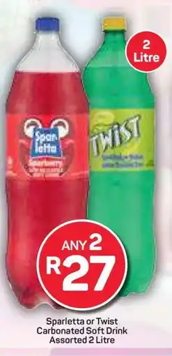 Pick n Pay Hypermarket Sparletta or Twist Carbonated Soft Drink offer