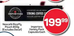 Pick n Pay Hypermarket Importers Variety Pack Capsules Each offer