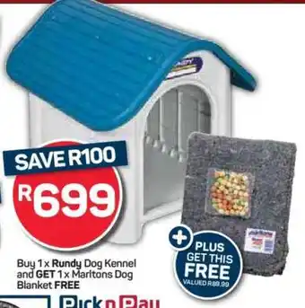 Pick n Pay Hypermarket Rundy Dog Kennel offer