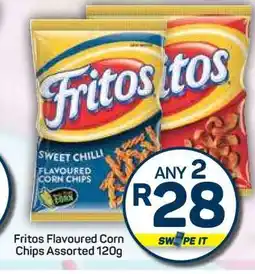 Pick n Pay Hypermarket Fritos Flavoured Corn Chips Assorted 120g offer