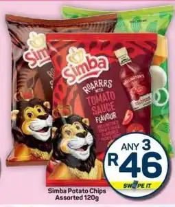 Pick n Pay Hypermarket Simba Potato Chips Assorted 120g offer