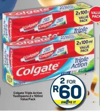 Pick n Pay Hypermarket Colgate Triple Action Toothpaste offer