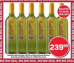 Pick n Pay Hypermarket Unbelievable Wine Case offer