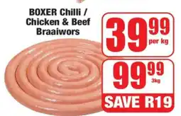 Boxer BOXER Chilli / Chicken & Beef Braaiwors offer
