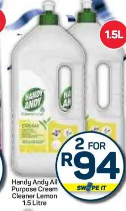 Pick n Pay Hypermarket Handy Andy All Purpose Cream Cleaner Lemon 1.5 Litre offer
