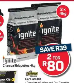 Pick n Pay Hypermarket Ignite Charcoal Briquettes 4kg offer