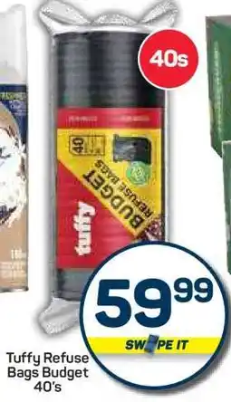 Pick n Pay Hypermarket Tuffy Refuse Bags Budget 40's offer