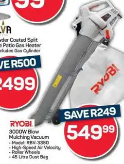 Pick n Pay Hypermarket Ryobi 3000W Blow Mulching Vacuum offer