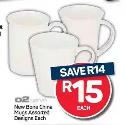 Pick n Pay Hypermarket New Bone China Mugs offer