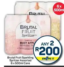 Pick n Pay Hypermarket Brutal Fruit Sparkling Spritzer Assorted offer