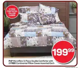 Pick n Pay Hypermarket PnP Microfibre 3-Piece Double Comforter offer