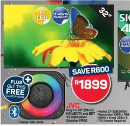Pick n Pay Hypermarket JVC 32 HD LED TV offer