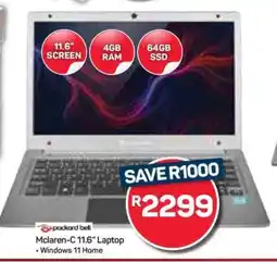 Pick n Pay Hypermarket Packard Bell Mclaren-C 11.6 Laptop offer