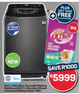 Pick n Pay Hypermarket Silver Top Loader Washing Machine offer