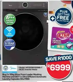 Pick n Pay Hypermarket 10kg Silver Front Loader Washing Machine offer