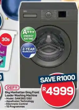 Pick n Pay Hypermarket 6kg Manhattan Grey Front Loader Washing Machine offer