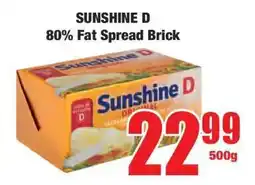 Boxer SUNSHINE D 80% Fat Spread Brick offer