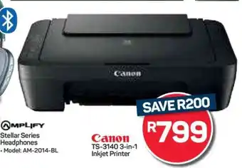 Pick n Pay Hypermarket Canon TS-3140 3-in-1 Inkjet Printer offer