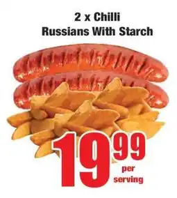 Boxer 2 x Chilli Russians With Starch offer