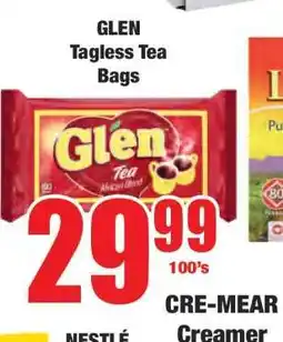 Boxer GLEN Tagless Tea Bags offer