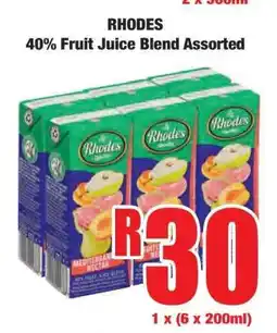 Boxer RHODES 40% Fruit Juice Blend Assorted offer
