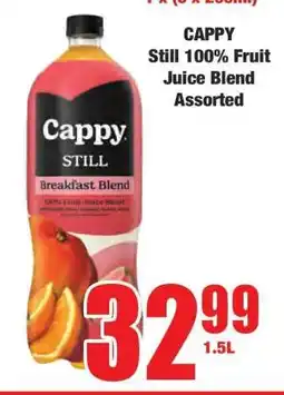 Boxer CAPPY Still 100% Fruit Juice Blend Assorted offer
