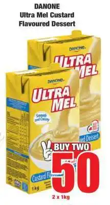 Boxer DANONE ULTRA MEL CUSTARD FLAVOURED DESSERT offer