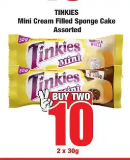 Boxer TINKIES Mini Cream Filled Sponge Cake Assorted offer