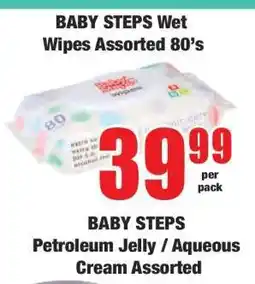 Boxer BABY STEPS Wet Wipes Assorted 80's offer