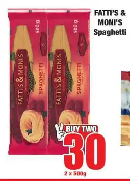 Boxer FATTI'S & MONI'S Spaghetti offer