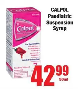 Boxer CALPOL Paediatric Suspension Syrup offer